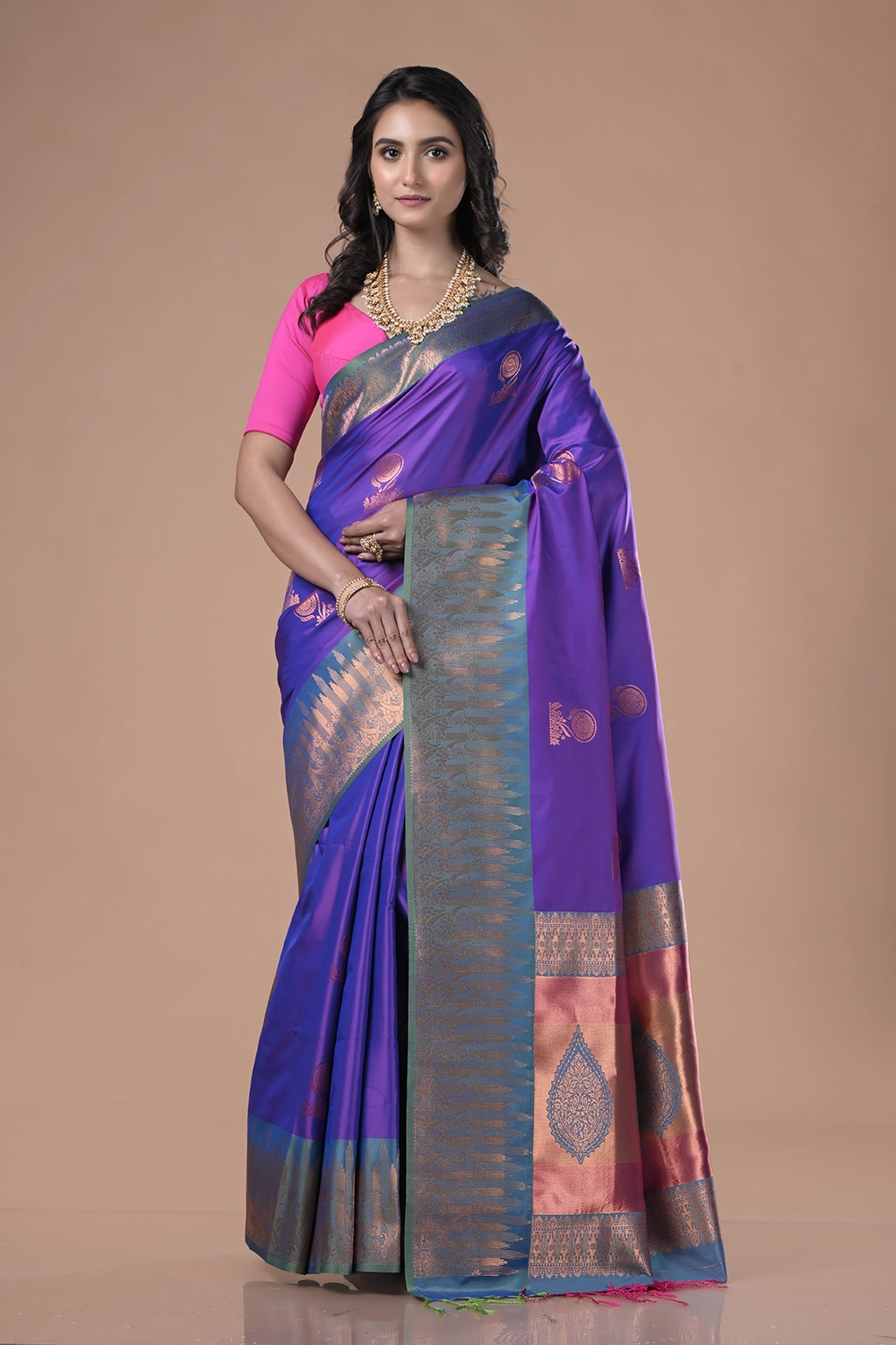 Royal Purple South Silk Saree