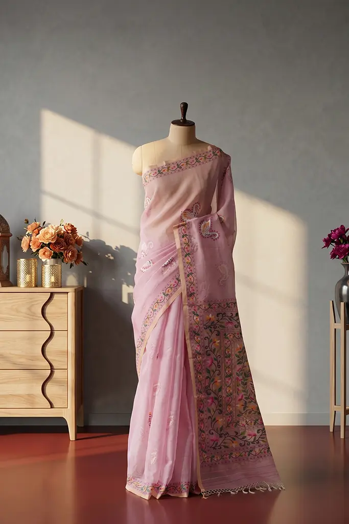 Pure Muslin Saree