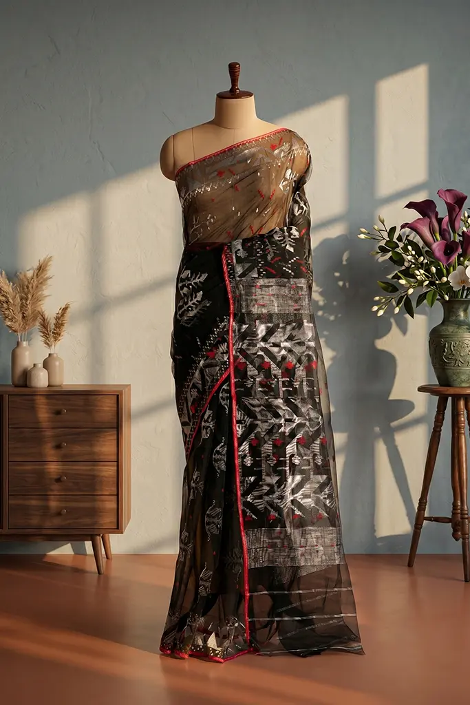 Bangladeshi Dhakai Jamdani saree