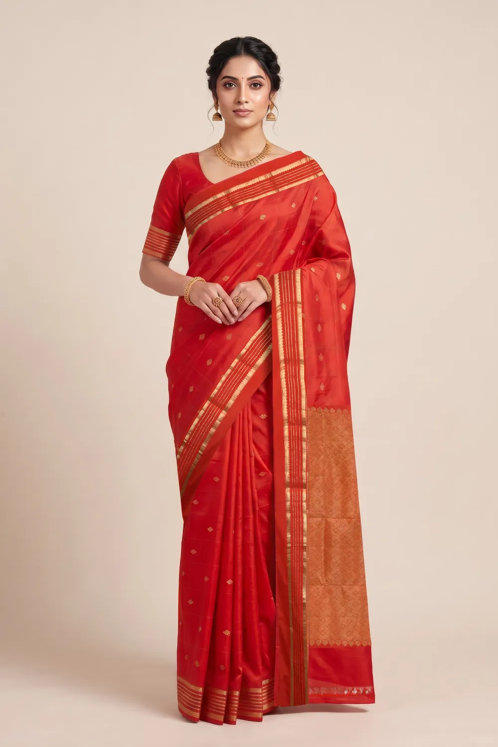 Red Silk Saree